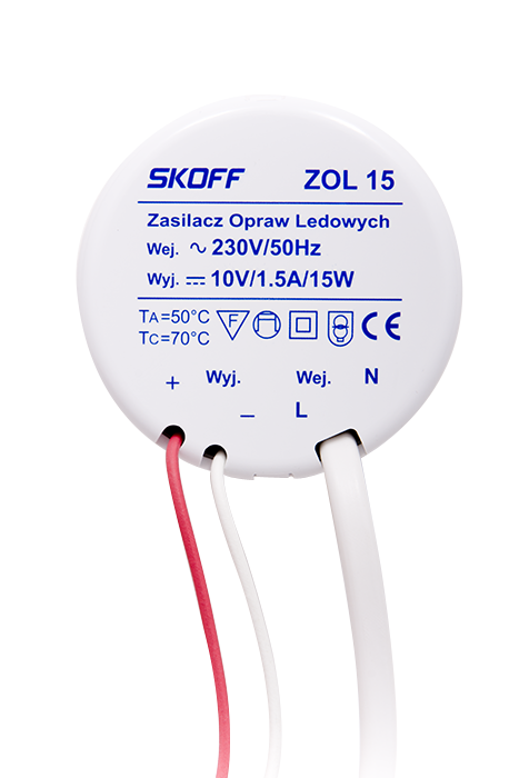 Napäťový napájač pre LED svietidlá 10V- ZOL15